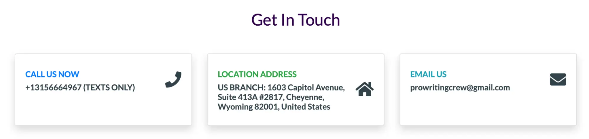 ProWritingCrew communication channels